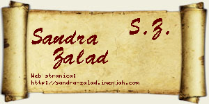 Sandra Zalad vizit kartica